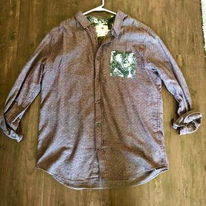 Pacsun On The Byas longline button up